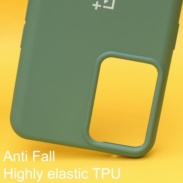 Green Original Silicone case for Oneplus 9 - The Hatke