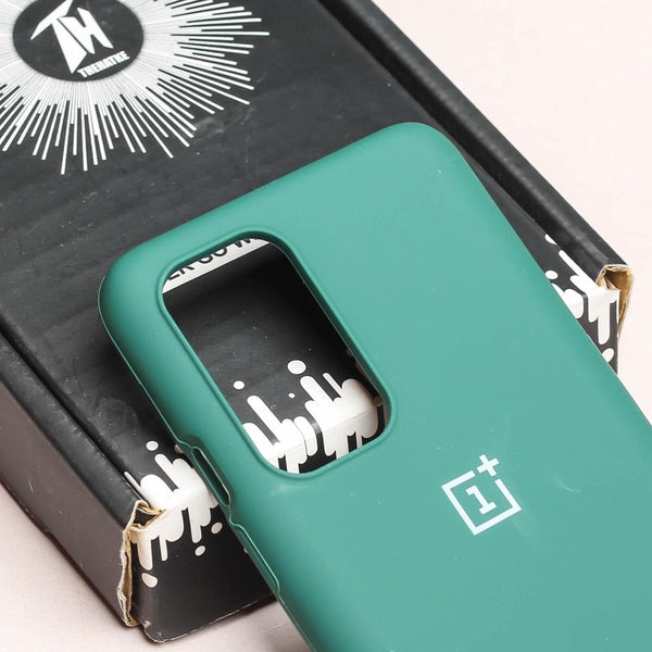 Green Original Silicone case for Oneplus 9 - The Hatke