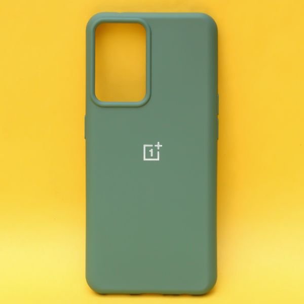 Green Original Silicone case for Oneplus 9 Pro - The Hatke
