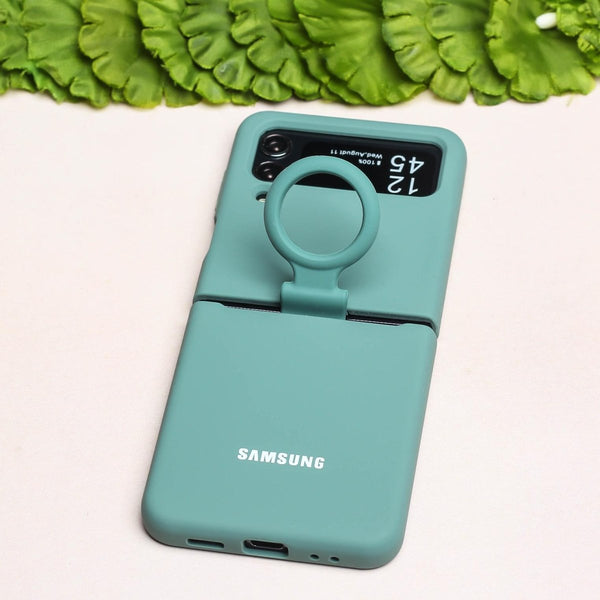 Green Original Silicone case for Samsung Galaxy Z FLIP 3 - The Hatke