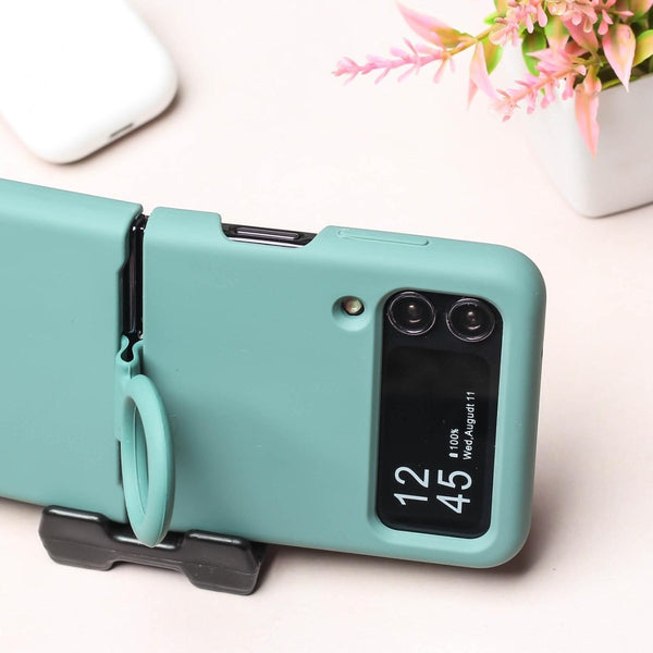 Green Original Silicone case for Samsung Galaxy Z FLIP 3 - The Hatke