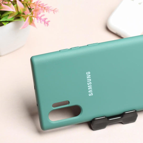 Green Original Silicone case for Samsung Note 10 Plus - The Hatke