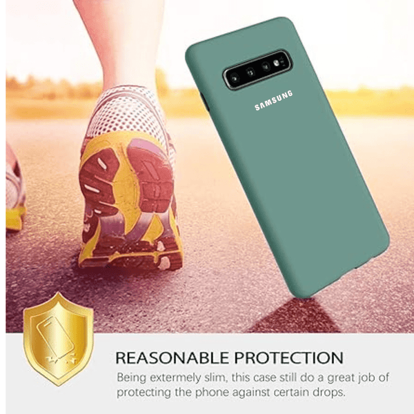 Green Original Silicone case for Samsung S10 - The Hatke