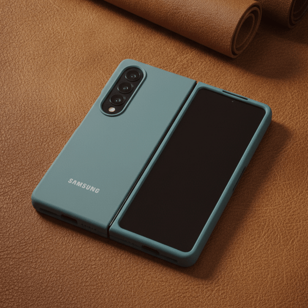 Green Original Silicone case for Samsung Z Fold 4 5G - The Hatke