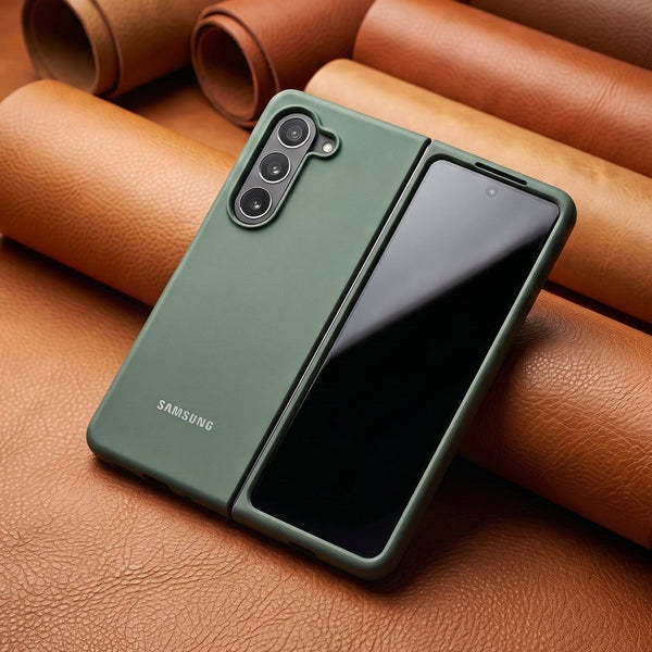 Green Original Silicone case for Samsung Z Fold 5 5G - The Hatke
