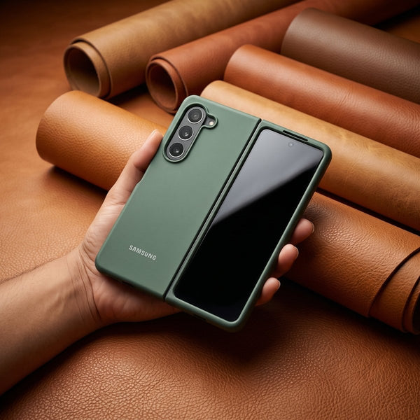 Green Original Silicone case for Samsung Z Fold 5 5G - The Hatke