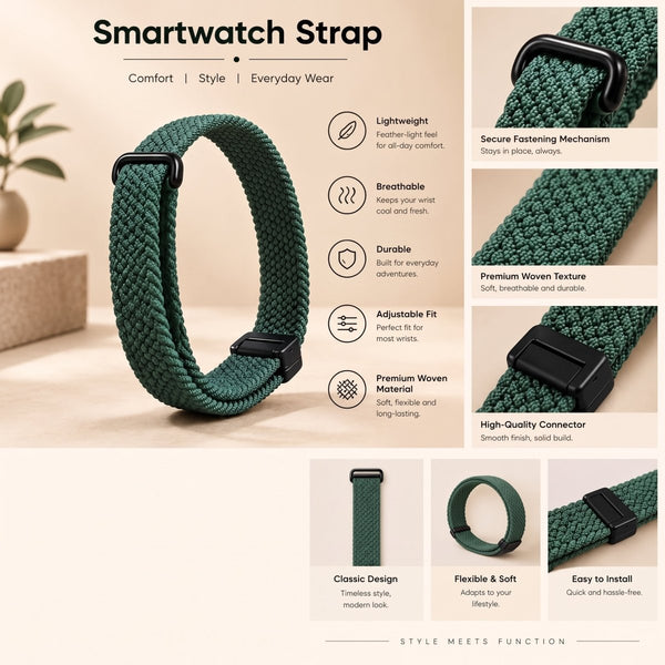 Green Strap For Google Fitbit Air - The Hatke