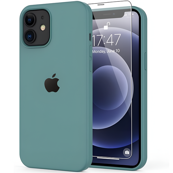 Green Original Silicone case for Apple iPhone 12 mini