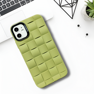 Green Grid silicone case for Apple iPhone 11