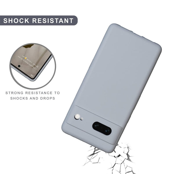 Grey Camera Original Silicone case for Google Pixel 7 - The Hatke