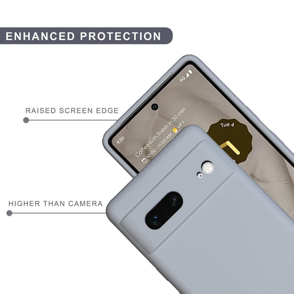 Grey Camera Original Silicone case for Google Pixel 7 - The Hatke