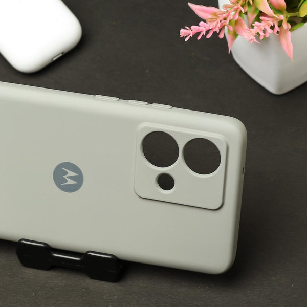 Grey Camera Original Silicone case for Motorola Edge 40 Neo - The Hatke