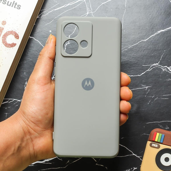 Grey Camera Original Silicone case for Motorola Edge 40 Neo - The Hatke