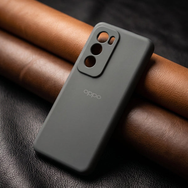 Grey Camera Original Silicone case for Oppo Reno 12 - The Hatke