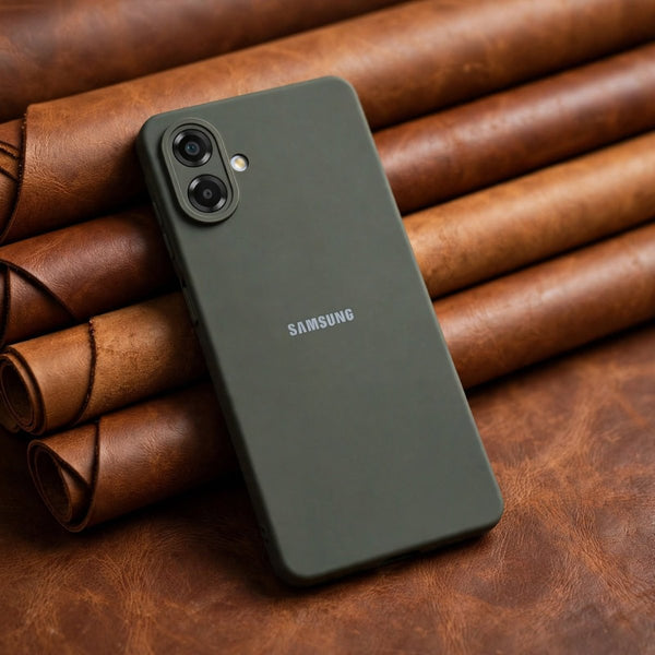 Grey Camera Original Silicone case for Samsung A07 - The Hatke