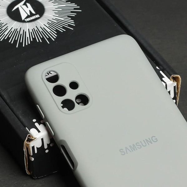 Grey Camera Original Silicone Case for Samsung A51 - The Hatke