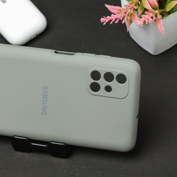 Grey Camera Original Silicone Case for Samsung A51 - The Hatke