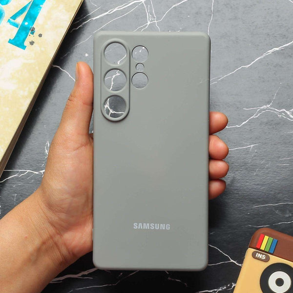 Grey Camera Original Silicone case for Samsung S25 Ultra - The Hatke