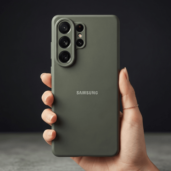 Grey Camera Original Silicone case for Samsung S26 Ultra - The Hatke