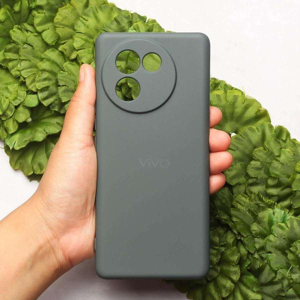 Grey Camera Original Silicone case for Vivo V30E - The Hatke