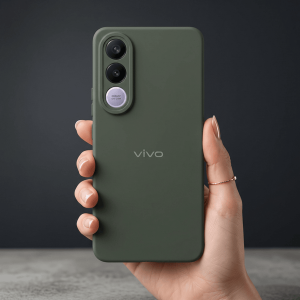 Grey Camera Original Silicone case for Vivo V70 Fe - The Hatke