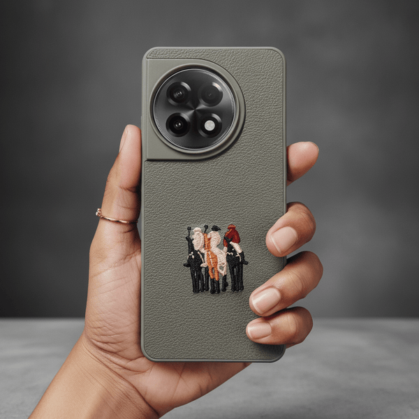 Grey Leather 3 Horse Rider OC Ornamented for Oneplus 11r - The Hatke