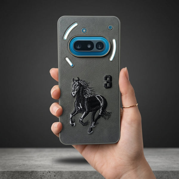 Grey Leather Horse No. 3 OC Ornamented for Nothing Phone 3a - The Hatke