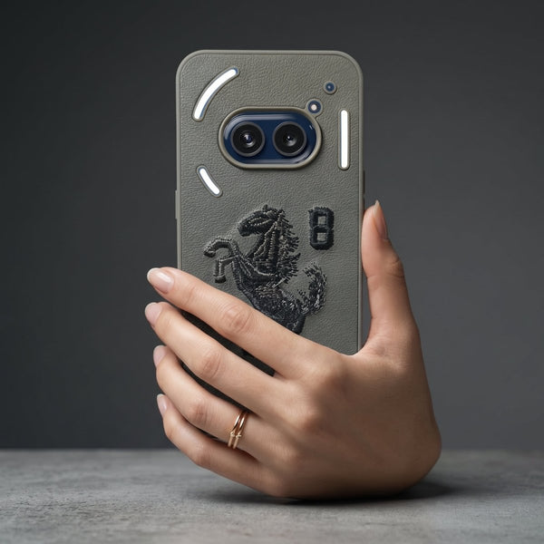 Grey Leather Horse No.8 OC Ornamented for Nothing Phone 2a - The Hatke
