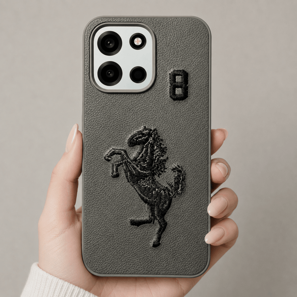 Grey Leather Horse No.8 OC Ornamented for Oneplus Nord 6 - The Hatke