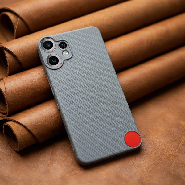 Grey Line Wave Silicone Case for CMF PHONE 2 Pro - The Hatke