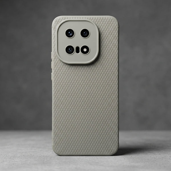 Grey Line Wave Silicone Case for iQOO 15 - The Hatke