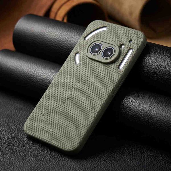 Grey Line Wave Silicone Case for Nothing Phone 2A - The Hatke
