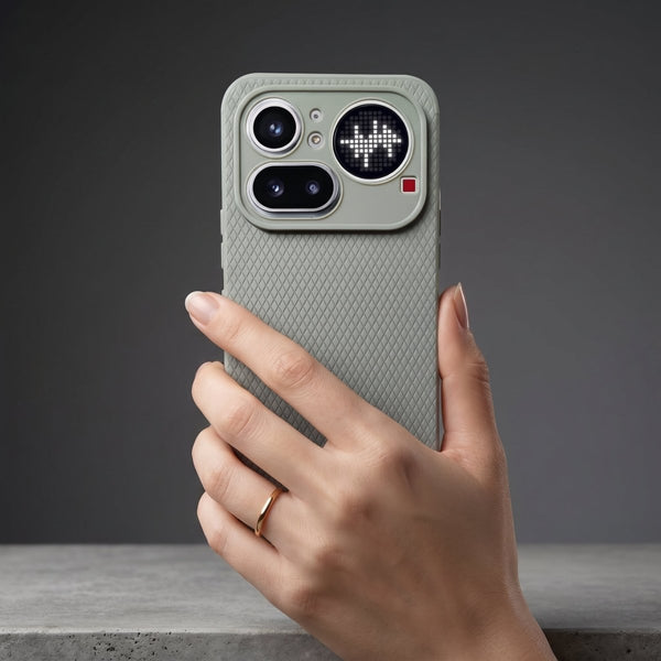 Grey Line Wave Silicone Case for Nothing Phone 4A Pro - The Hatke