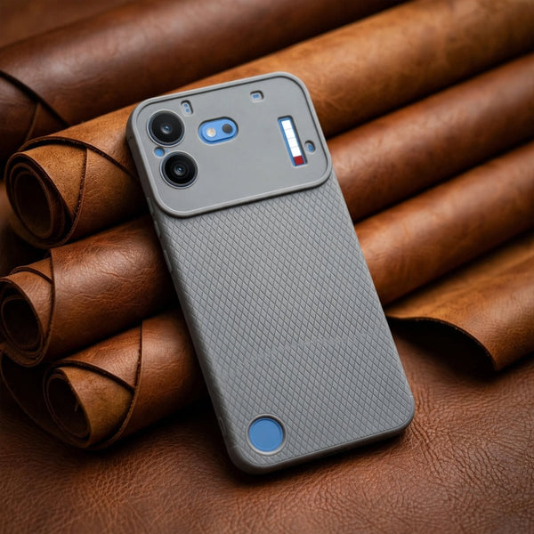 Grey Line Wave Silicone Case for Nothing Phone 4B - The Hatke