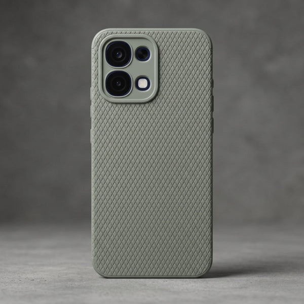 Grey Line Wave Silicone Case for Oppo F31 - The Hatke