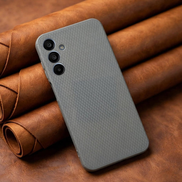 Grey Line Wave Silicone Case for Samaung A56 - The Hatke