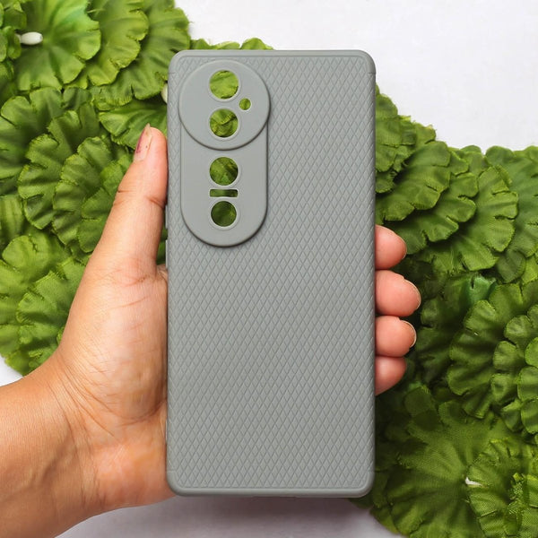 Grey Line Wave Silicone Case for Vivo V40 - The Hatke