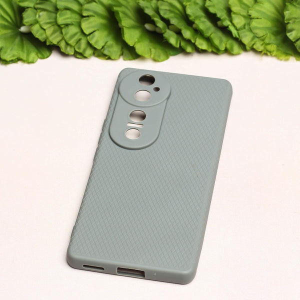 Grey Line Wave Silicone Case for Vivo V40 - The Hatke