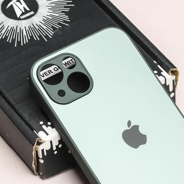 Grey Matte Fiber Silicone case for Apple iphone 13 Mini - The Hatke
