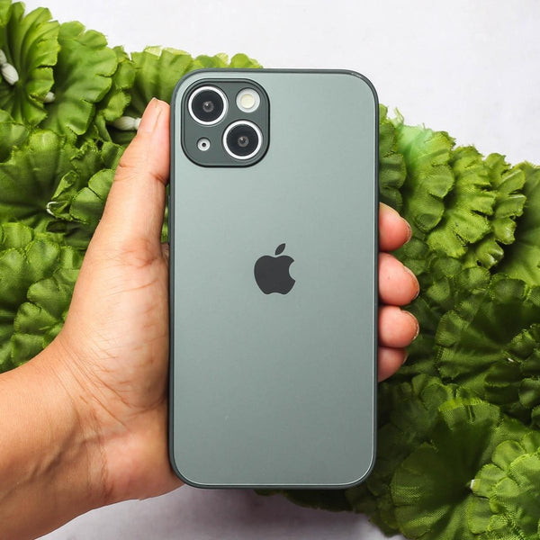 Grey Matte Fiber Silicone case for Apple iphone 13 Mini - The Hatke