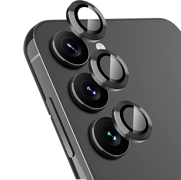 Grey Metallic camera ring lens guard for Samsung S23 Plus - The Hatke