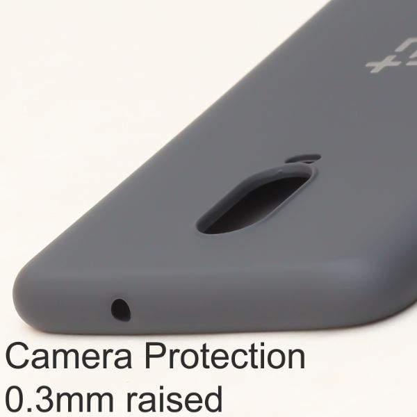 Grey Original Camera Silicone case for Oneplus 6T - The Hatke