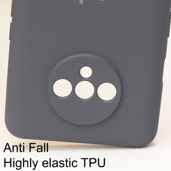 Grey Original Camera Silicone case for Oneplus 7T - The Hatke