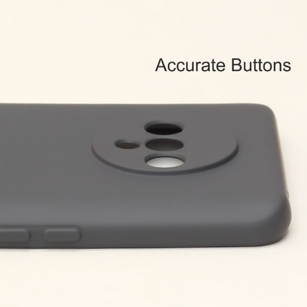 Grey Original Camera Silicone case for Oneplus 7T - The Hatke