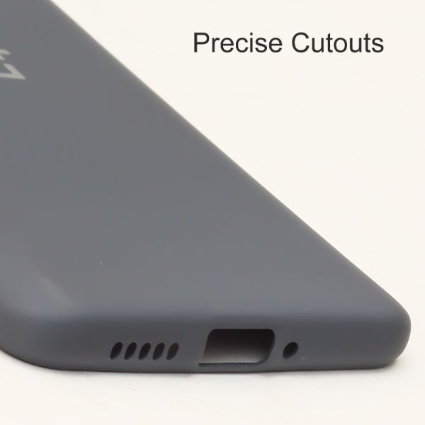 Grey Original Camera Silicone case for Oneplus 7T - The Hatke