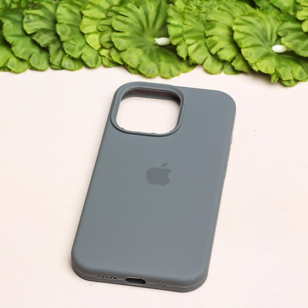 Grey Original Silicone case for Apple Iphone 11 Pro Max - The Hatke