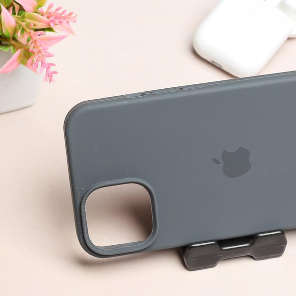Grey Original Silicone case for Apple Iphone 15 - The Hatke