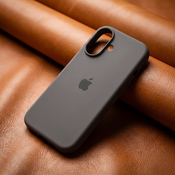 Grey Original Silicone case for Apple iphone 17 - The Hatke
