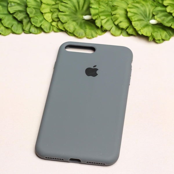Grey Original Silicone case for Apple Iphone 7 Plus - The Hatke