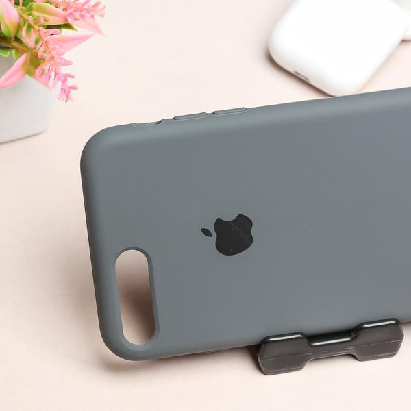 Grey Original Silicone case for Apple Iphone 7 Plus - The Hatke